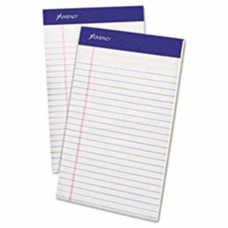 TOPS PRODUCTS Perforated Writing Narrow 5 x 8 Pad- White - 50 Sheets 20304
